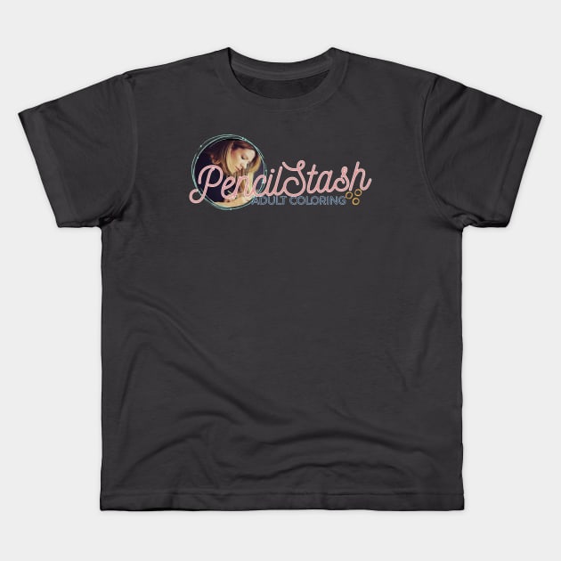 PencilStash Adult Coloring - Full Logo Kids T-Shirt by PencilStash